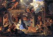 LE BRUN, Charles Adoration of the Shepherds oil painting artist